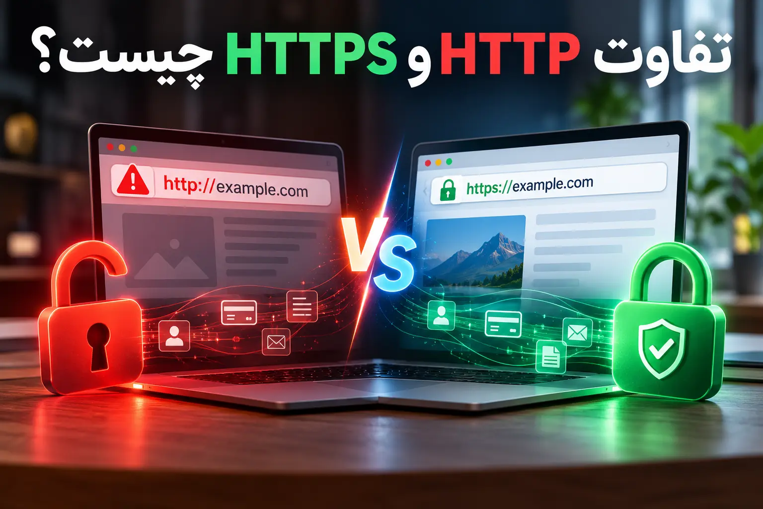 تفاوت HTTP و HTTPS چیست؟ مقایسه امنیت، سرعت و تأثیر بر سئو